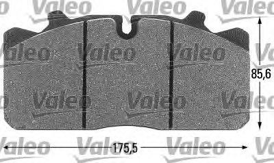 VALEO 541665 Brake Pad Set, disc brake